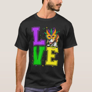 Camiseta Festa do Festival do Love Beagle Dog Mardi Gras