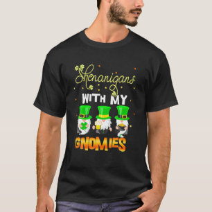 Camiseta Festa do Grupo da Família Rainbow Gnomo Dia de São