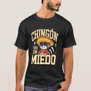 Camiseta Festa do Guaxinim Mexicano Festa Engraçada México 