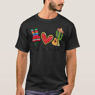 Camiseta Festa do Partido do Cacto do Cinco De Mayo do Amor