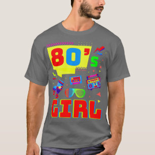 Camiseta Festa do Tema de Figurino Retroativo dos anos 80 F