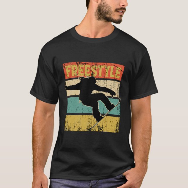 Camiseta Festa dos Alpes de Snowboard do Snowboard (Frente)