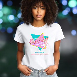 Camiseta Festa dos anos 90 Como se fosse a aniversário de 3