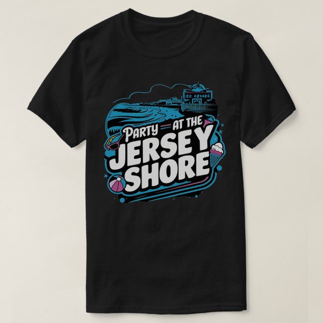 Camiseta Festa em Jersey Shore (Frente do Design)