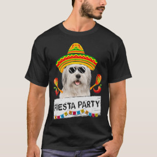 Camiseta Festa Engraçada, Cute Beared Collie, Vestindo Som