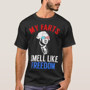Camiseta Festa Engraçada de 4 de julho - Funny George Washi