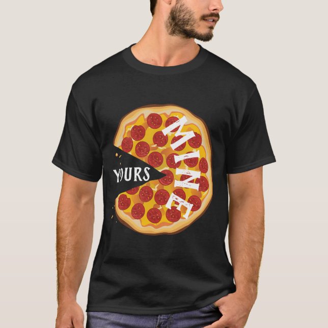 Camiseta Festa engraçada de comida fofa com pizza de pepper (Frente)