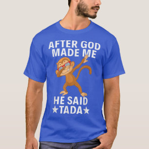Camiseta Festa Engraçada De Macaco, Abandonando Depois Que