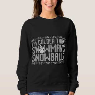 Camiseta Festa Engraçada de Neve Feia de Natal