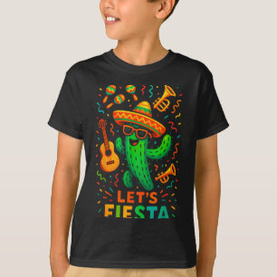 Camiseta Festa engraçada do cacto mexicano cinco de maio le