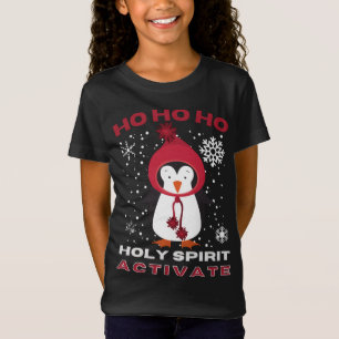 Camiseta Festa Engraçado de Natal SPIRIT ATIVADO Xmas