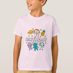 Camiseta Festa Espacial do Menino Aniversariante