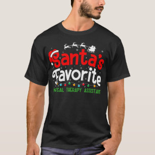 Camiseta Festa Favorita do Papai Noel para Assistente de Fi