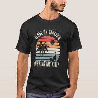 Camiseta Festa Férias Dona de Gato Amante de Gato 