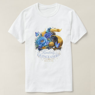 Camiseta Festa Floral de Quinceanera de 15 Anos