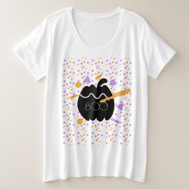 Camiseta Festa Geométrica de Esfregona de Abóbora (Frente do Design)