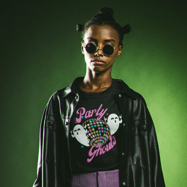 Camiseta Festa Ghouls Retro Halloween Fantasmas (Criador carregado)