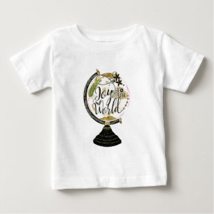 Camiseta Festa Global de Férias Rosa e Vermelha Alegria par