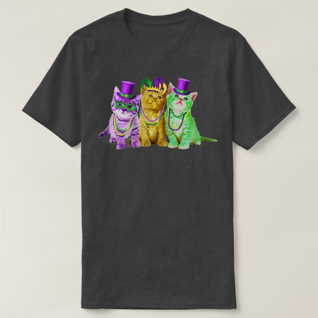 Camiseta Festa Gras do Festival de Gatinho de Gatas de Gati (Frente do Design)