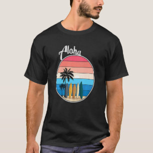 Camiseta Festa Havaiana da Palmeira do Aloha do Havaí