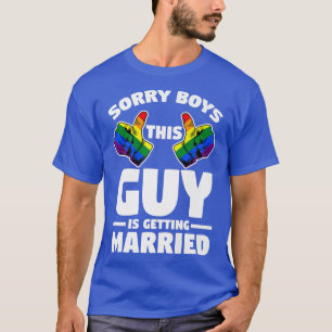 Camiseta Festa LGBT SolteiroDesculpe Rapazes Esta Cara Está