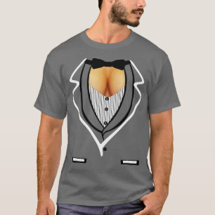 Camiseta Festa Limpa Tuxedo Funny Formal Halloween Costu
