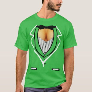 Camiseta Festa Limpa Tuxedo Funny Formal Halloween Costu