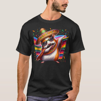 Camiseta Festa Mexicana do Animal Hamster Porquinho-da-Índi