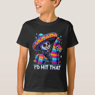 Camiseta Festa Mexicana Engraçada Pinatas Id Atingiu Esse C