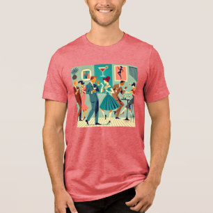 Camiseta Festa Modernista de Meados do Século A Dança do Ma