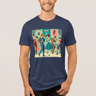 Camiseta Festa Modernista de Meados do Século A Dança do Ma