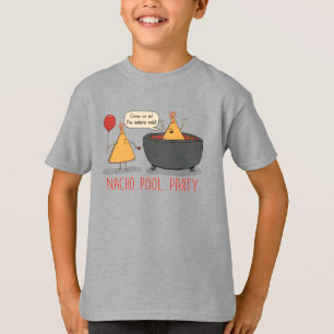 Camiseta Festa na piscina bonito e engraçada do Nacho na