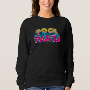 Camiseta Festa na Piscina Cores de Pôr do Sol Retrô Praia N