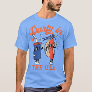 Camiseta Festa Nos EUA Cachorro Quente Lover Usa Engraçado