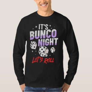 Camiseta Festa noturna 1 Regras de Jogo de Dice Bunco