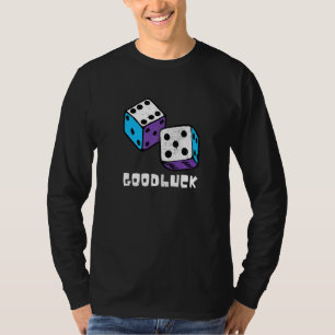 Camiseta Festa Noturna de Jogo de Jogador de Dice Retro Boa