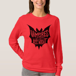 Camiseta Festa Noturna: Festa de Halloween dos Vampiros