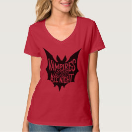 Camiseta Festa Noturna: Festa de Halloween dos Vampiros