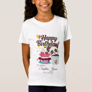 Camiseta Festa para crianças - Foto personalizada, nome, DO