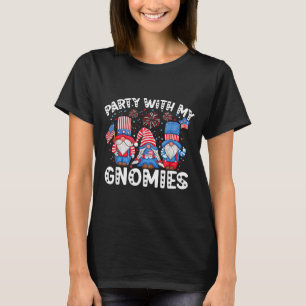 Camiseta Festa Patriótica Com Gnomies Dia Da Independência