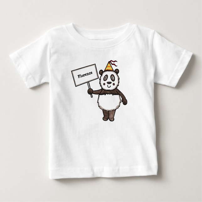 Camiseta Festa Personalizada do Panda (Frente)
