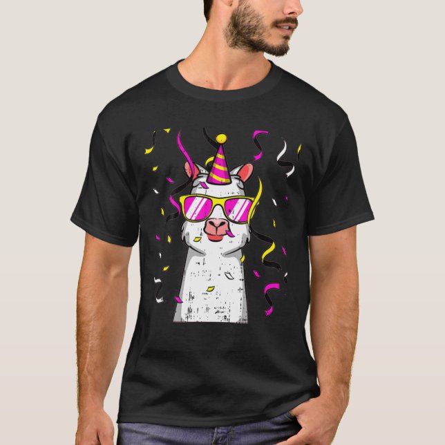 Camiseta Festa que Llama Sunglass Confetti Bonito Anim Faze (Frente)