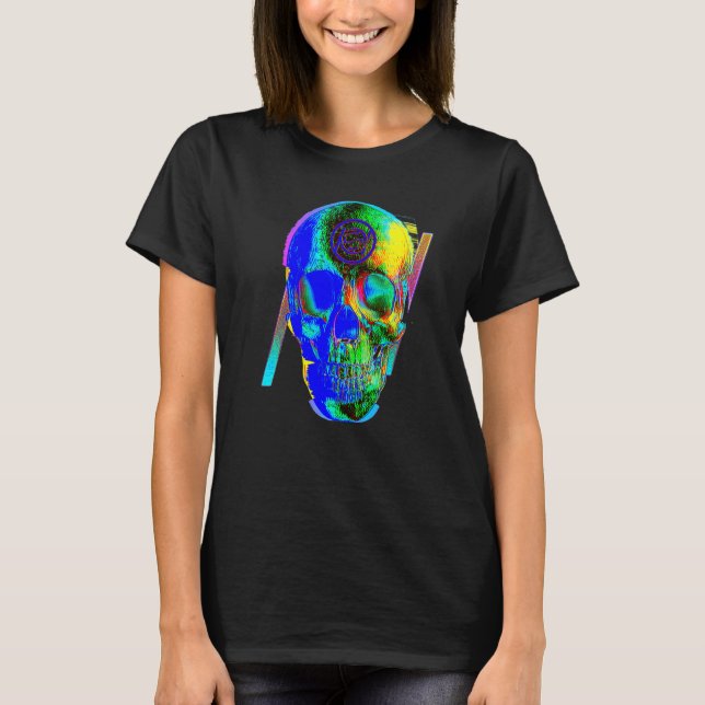 Camiseta Festa Rave de Caveira (Frente)
