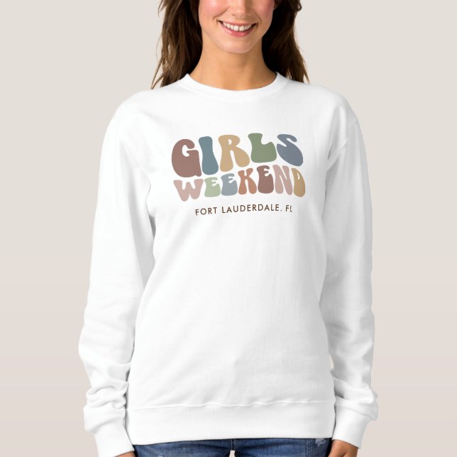 Camiseta Festa Retro de Despedida de Solteira Fim de Semana (Frente)