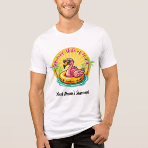 Camiseta Festa Retro de Verão no Pool do Flamingo - Estado 