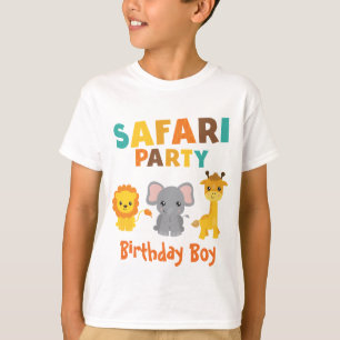 Camiseta Festa Safari Fashion para o Menino que Faz Anivers