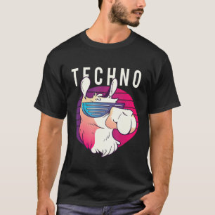 Camiseta Festa Techno Llama DJ Raver Rave Party EDM