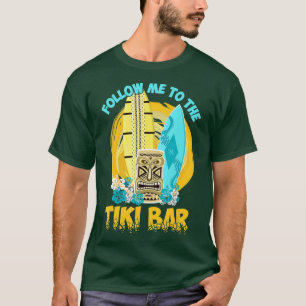 Camiseta Festa Tropical Havaiana do Havaí do Bar Tiki
