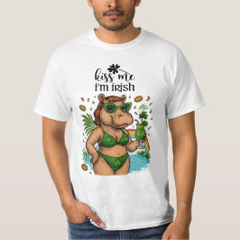 Camiseta Festa Tropical no Pool do Dia de São Patrício para