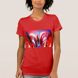 Camiseta Festa vermelha de garrafas de celebração